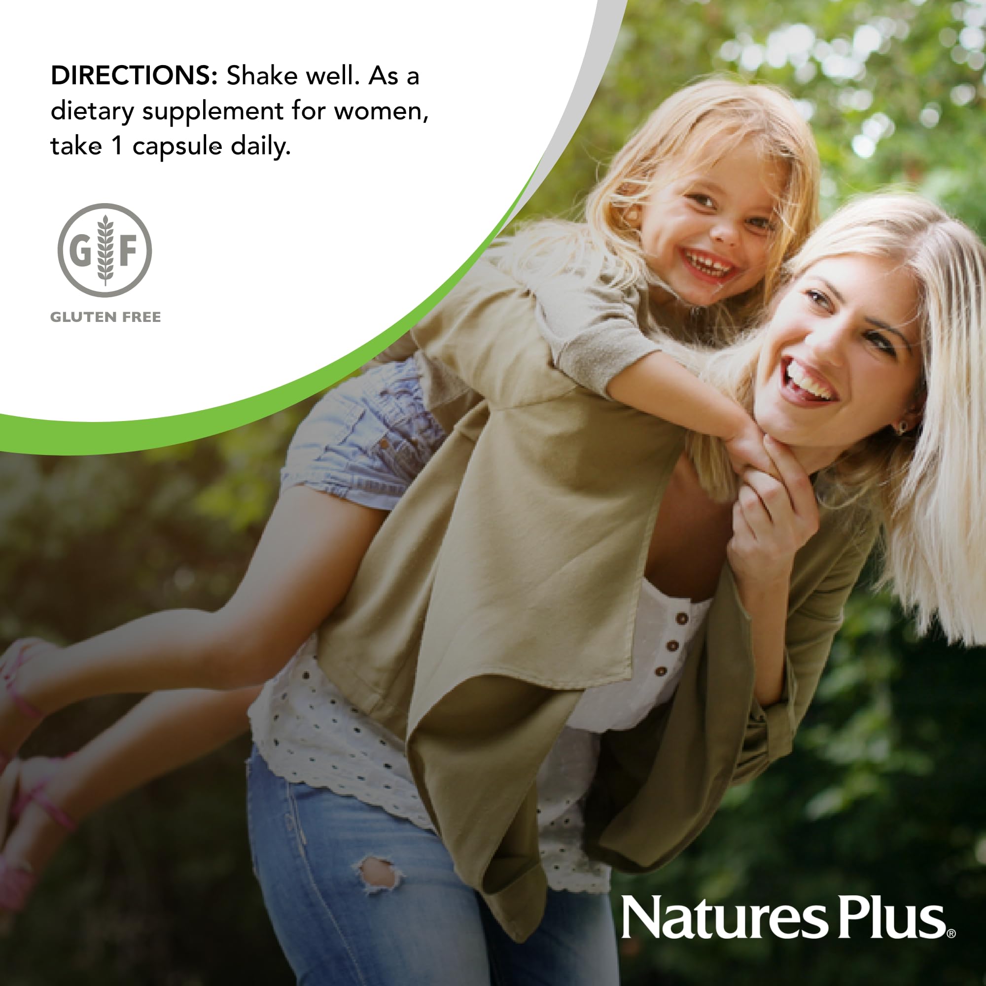 Nature's Plus GI Natural Probiotic Femmes – emballage pratique pour 30 jours d’utilisation.