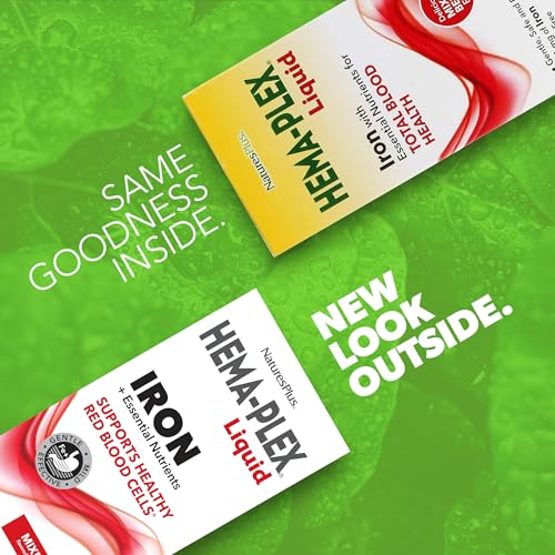 Nature's Plus Hema-Plex bouteille de 8,5 oz prête à l’emploi quotidien.