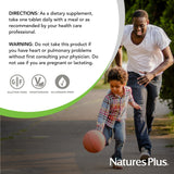 Utilisation quotidienne de Nature's Plus Huperzine Rx-Brain avec un repas.