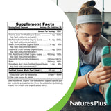 Bouteille Natures Plus Source of Life Garden B-Complex, format pratique pour 30 jours.