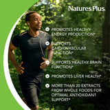Ingrédients naturels de Natures Plus Source of Life Garden B-Complex pour un soutien antioxydant.