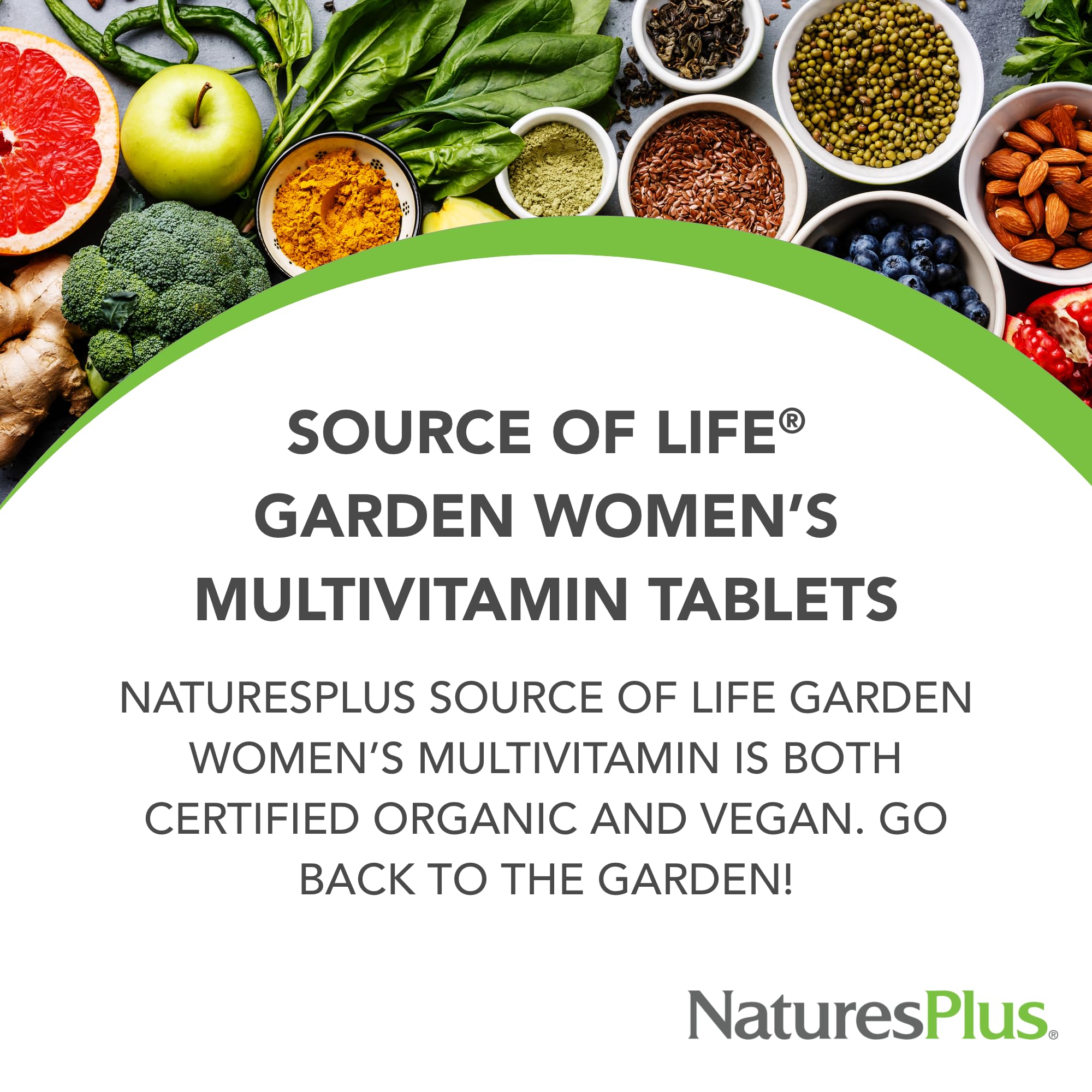 Nature's Plus Source de Vie Jardin – immunité potentielle soutenue par des plantes