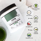 Mixeur prêt à l’emploi avec Nature's Pure Blend pour smoothie vert.