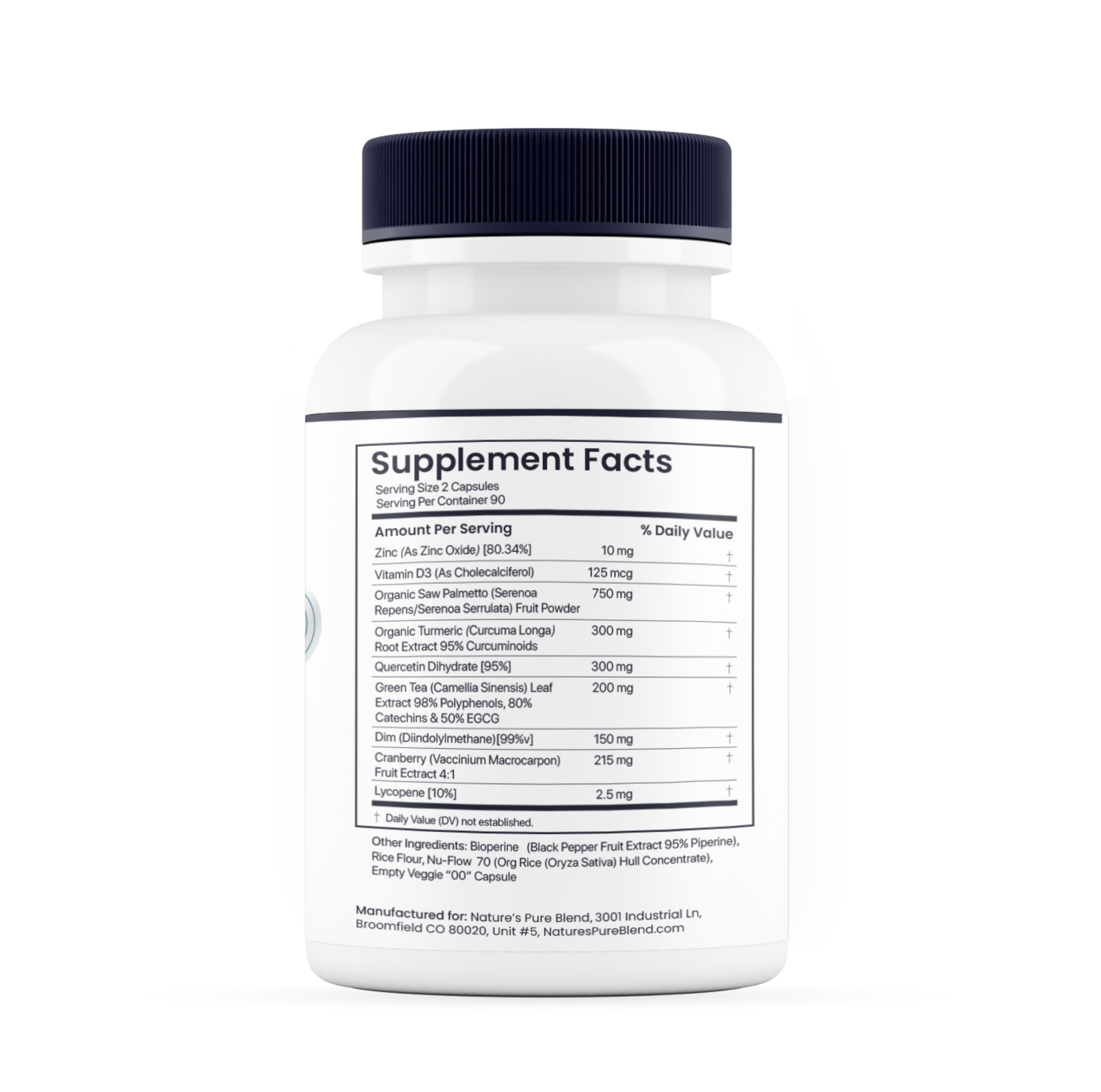 Nature's Pure Blend Prostate Flow – capsules faciles à intégrer dans la routine