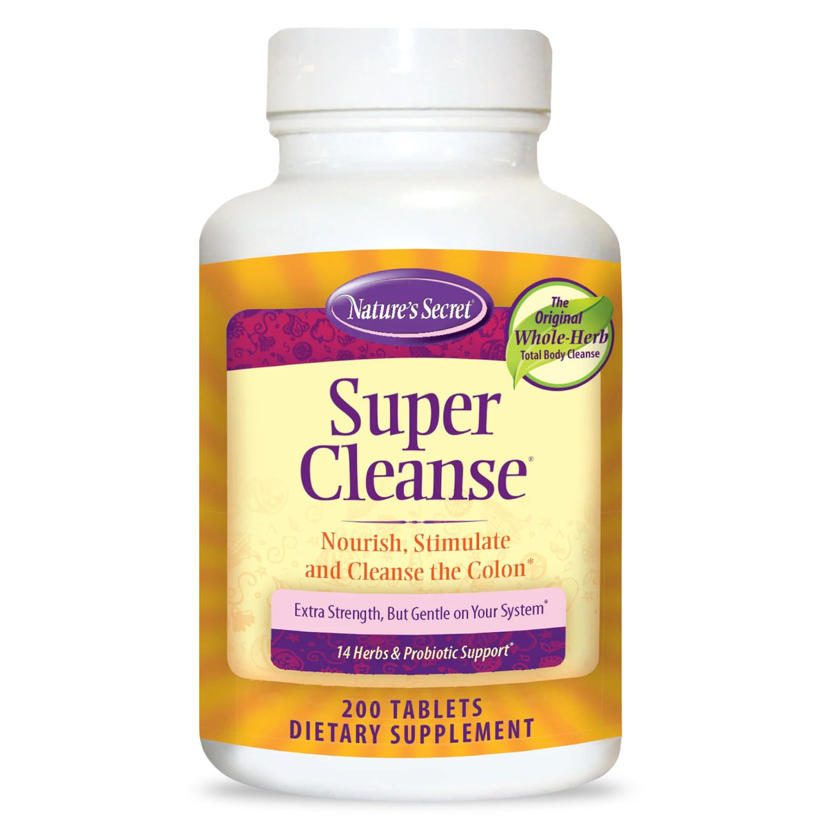 Nature's Secret Super Cleanse – bouteille visible, soutien potentiel au bien-être digestif.