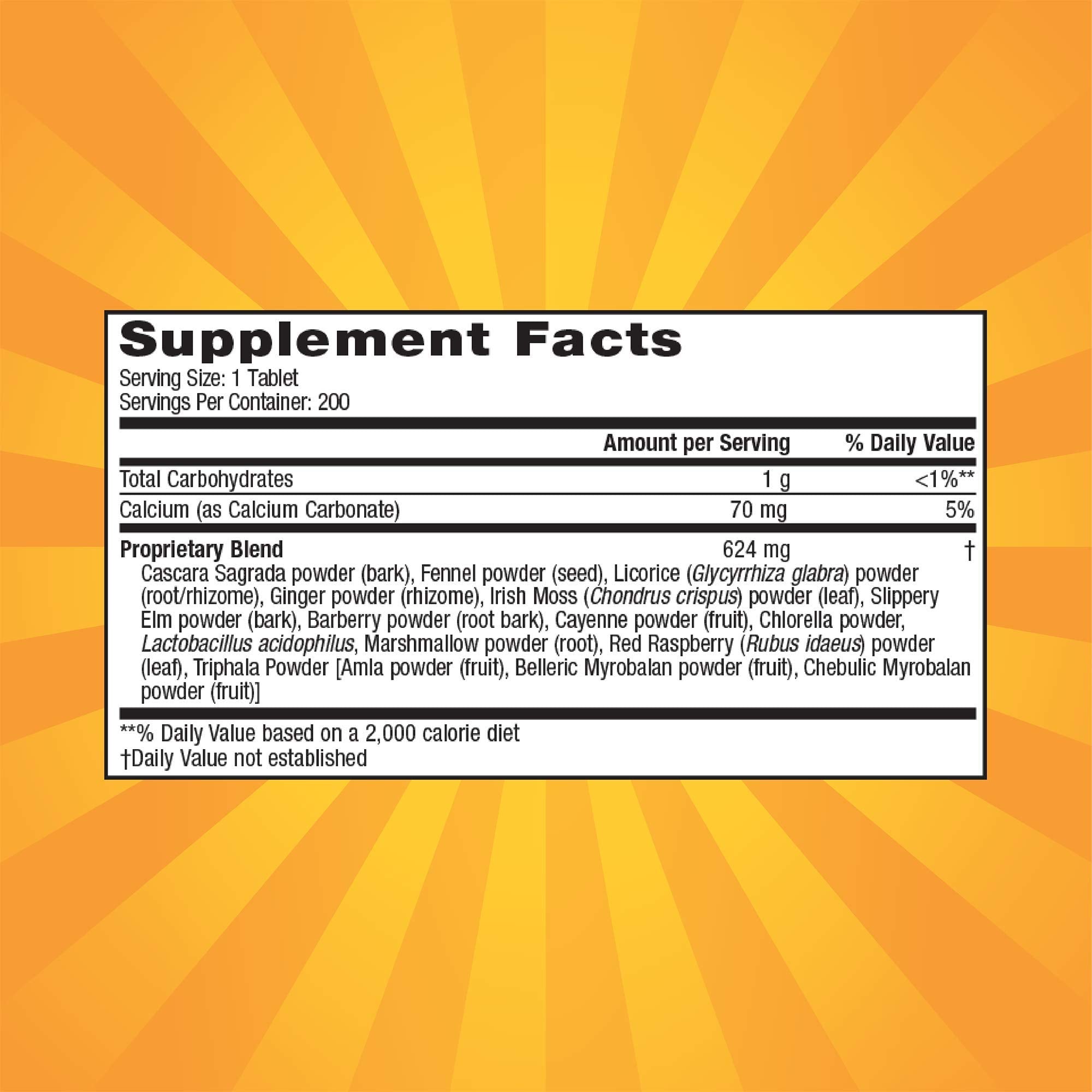 Nature's Secret Super Cleanse - comprimés faciles à prendre