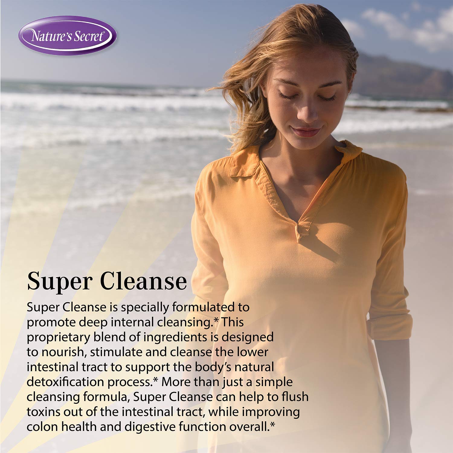 Nature's Secret Super Cleanse - étiquette lisible et emballage
