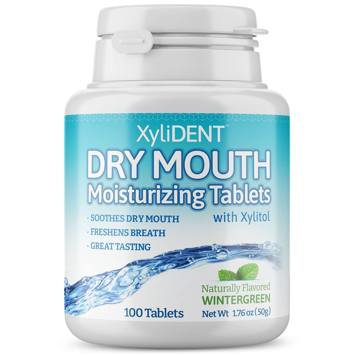 Nature's Stance XyliDENT comprimés Saveur Mentholée: emballage élégant et haleine fraîche.