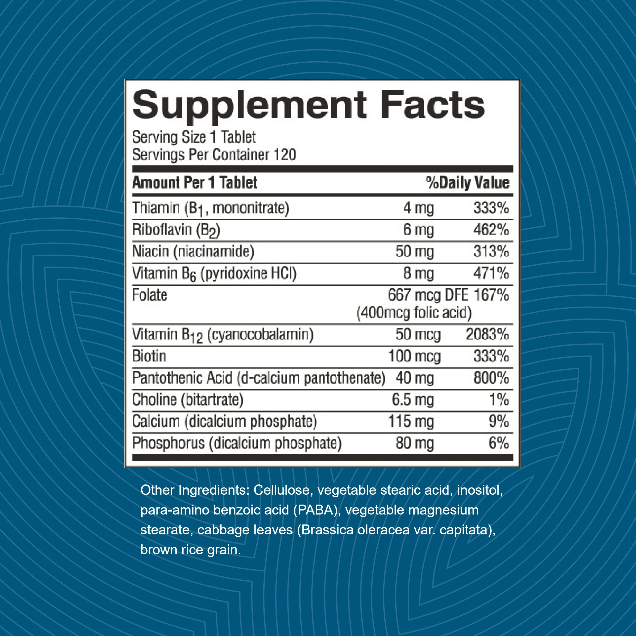 Nature's Sunshine B Complex formule végétarienne – vitamines B complètes et adaptées.