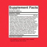 Étiquette nette et lisible du concentré Nature's Sunshine Blood Stimulator et son emballage.