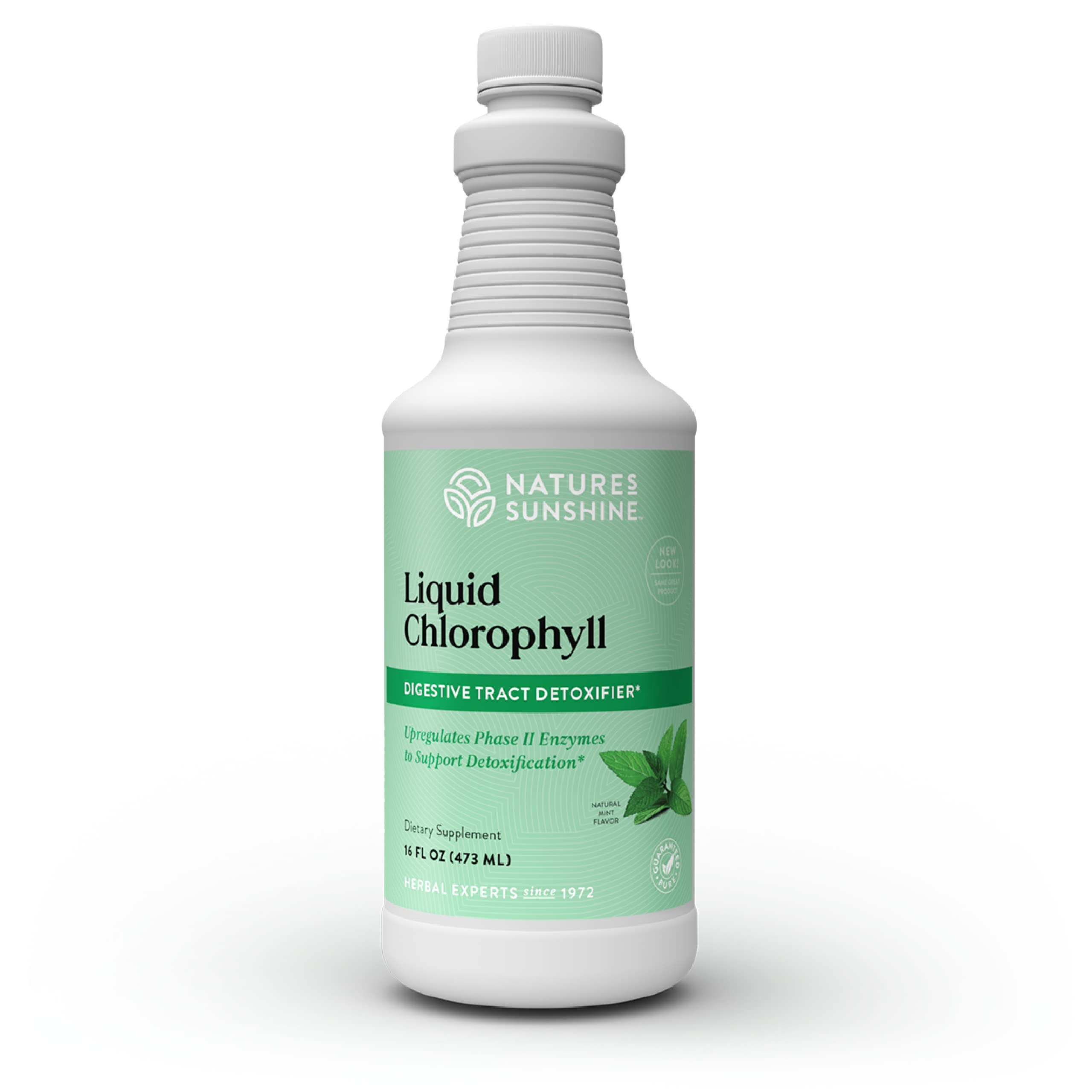 Nature's Sunshine Chlorophylle Liquide — bouteille, soutien potentiel à la détox digestive.
