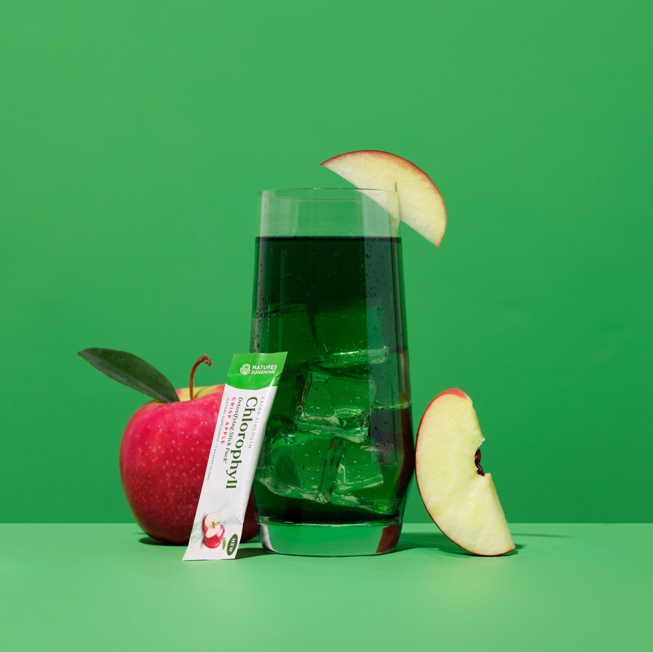 Stick-pack Chlorophylle Nature's Sunshine soutient digestion et bien-être.