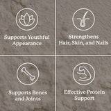 Nature's Sunshine Collagen source pâture, collagène bovin issu de pâturages.