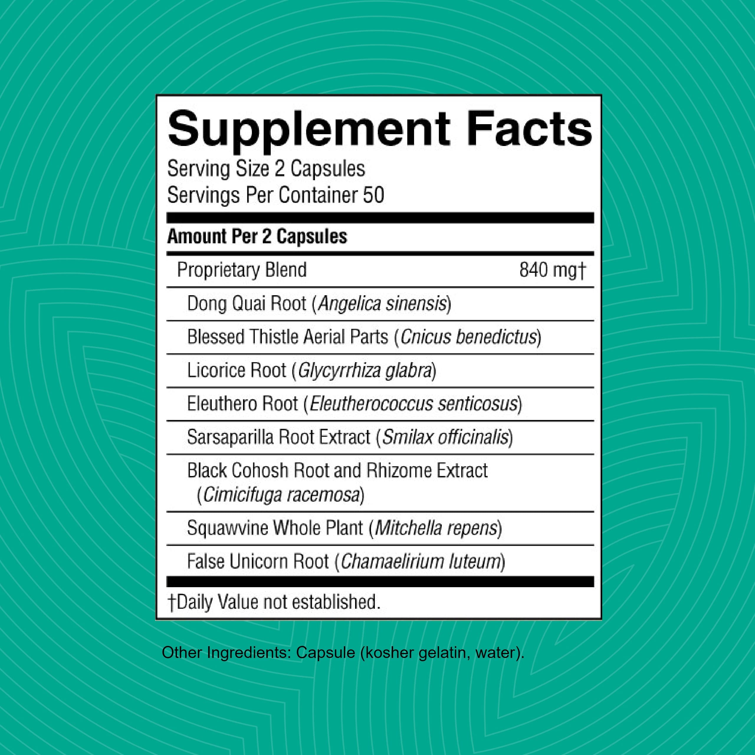Gélules CX Herbal Capsules en gros plan, faciles à avaler.