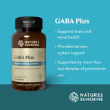 Nature's Sunshine GABA Plus – bouteilles visibles sur table pour routine bien-être.