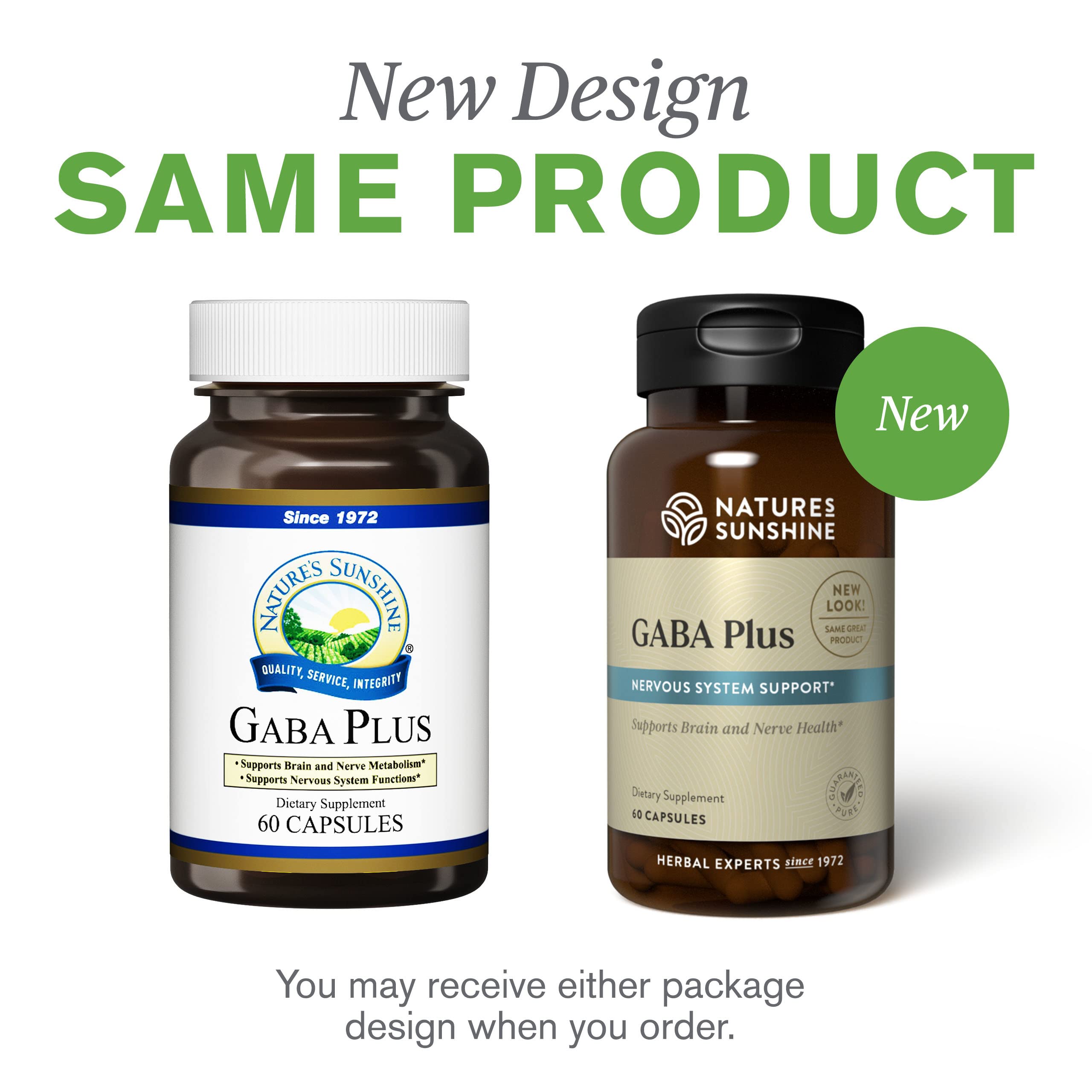 Nature's Sunshine GABA Plus – détail d'etiquette pour comprendre rapidement les bénéfices.