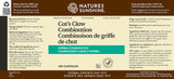 Nature's Sunshine Griffe du chat – flacon et ingrédients, soutien digestif potentiel.