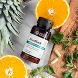 HistaBlock Nature's Sunshine – capsules illustrant l'action naturelle ciblée pour le bien-être respiratoire.