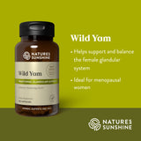 Gros plan sur les gélules Nature's Sunshine Igname Sauvage – format pratique.
