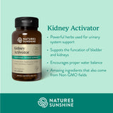 Nature's Sunshine Activateur Rénal – Ingrédients naturels: soutien potentiel à l'équilibre hydrique.