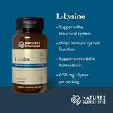 Nature's Sunshine Lysine - boite: emballage sûr et informations utiles