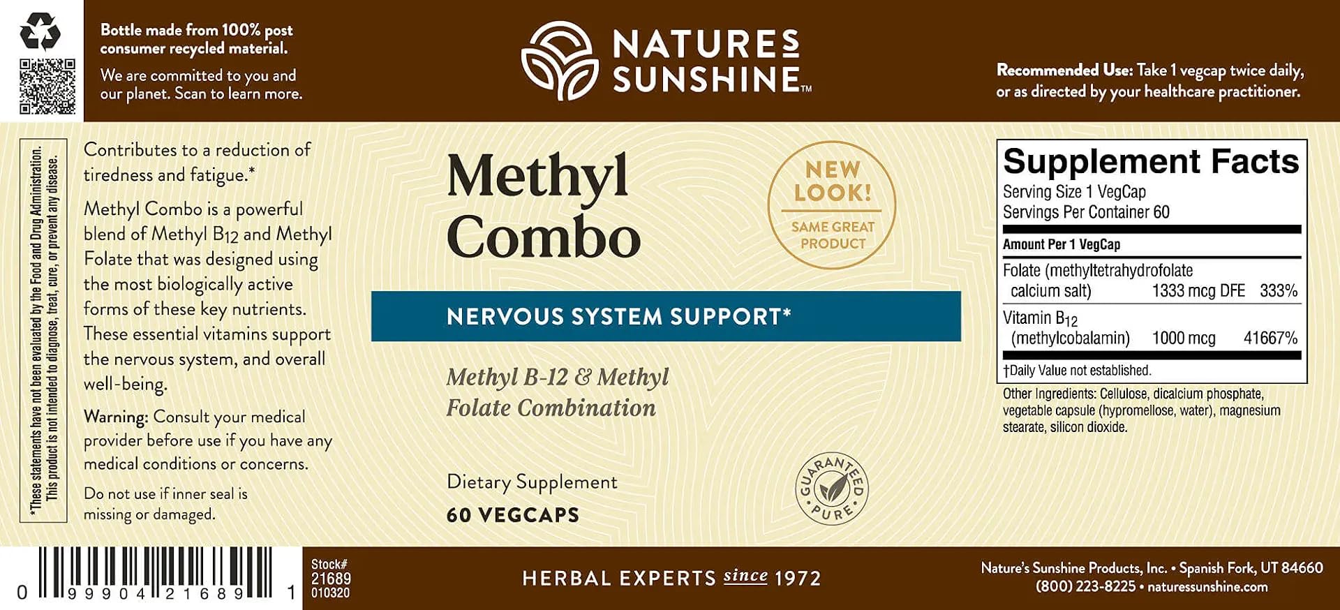 Emballage Nature's Sunshine Methyl Combo prêt à intégrer à votre rituel