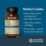 Étiquette Nature's Sunshine Methyl Combo avec nutriments clés et instructions