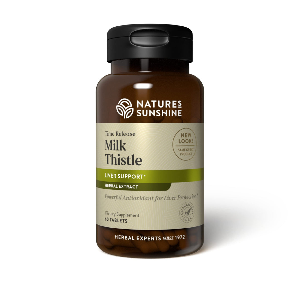 Nature's Sunshine Milk Thistle T/R – Bouteille prête à l’emploi pour le soutien du foie.