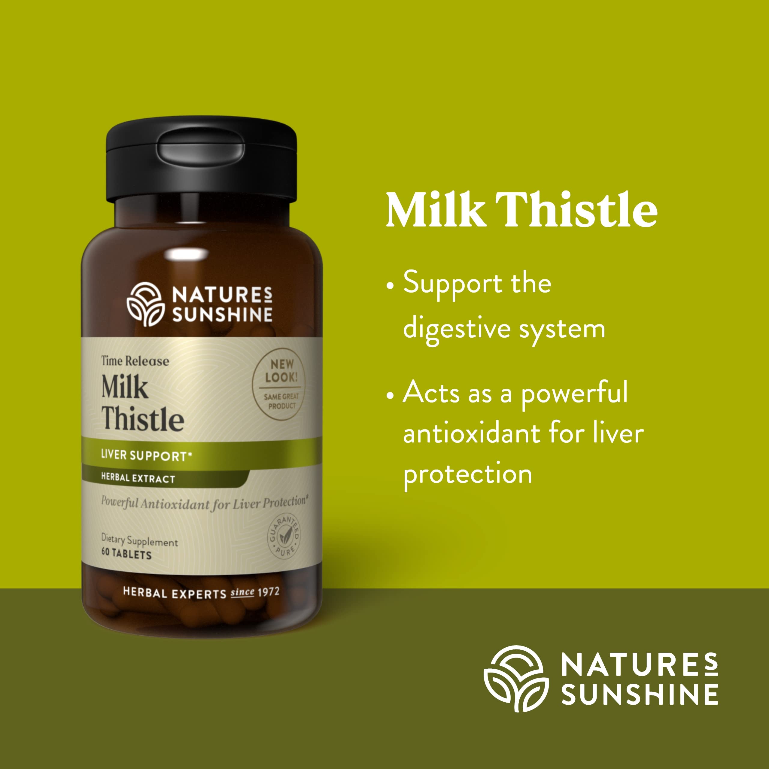Milk Thistle T/R – Etiquette lisible facilitant le suivi de la posologie.