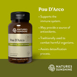 Prise quotidienne de Pau D'Arco en capsules pour une routine simple et pratique.