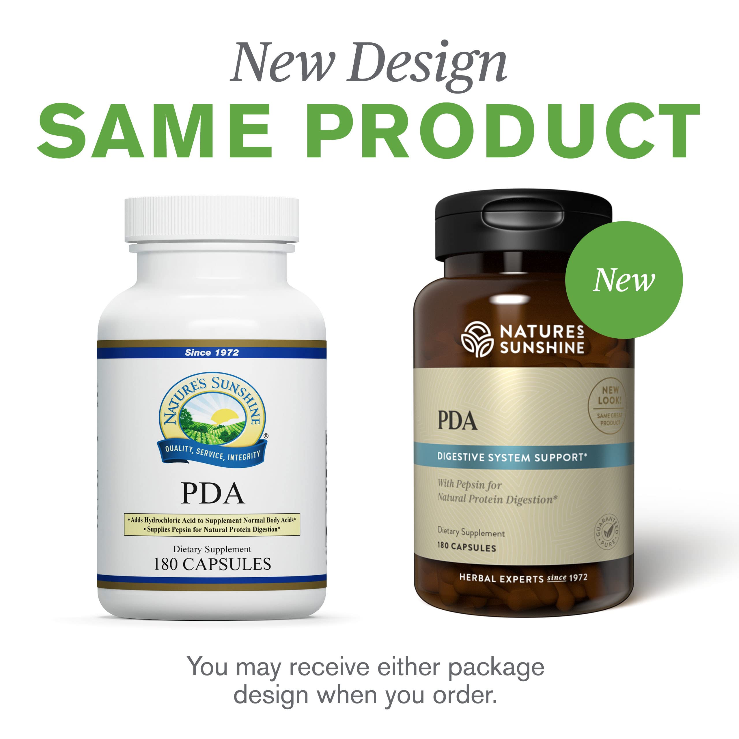 Nature's Sunshine PDA Combination — contrôle qualité et pureté assurés depuis 1972