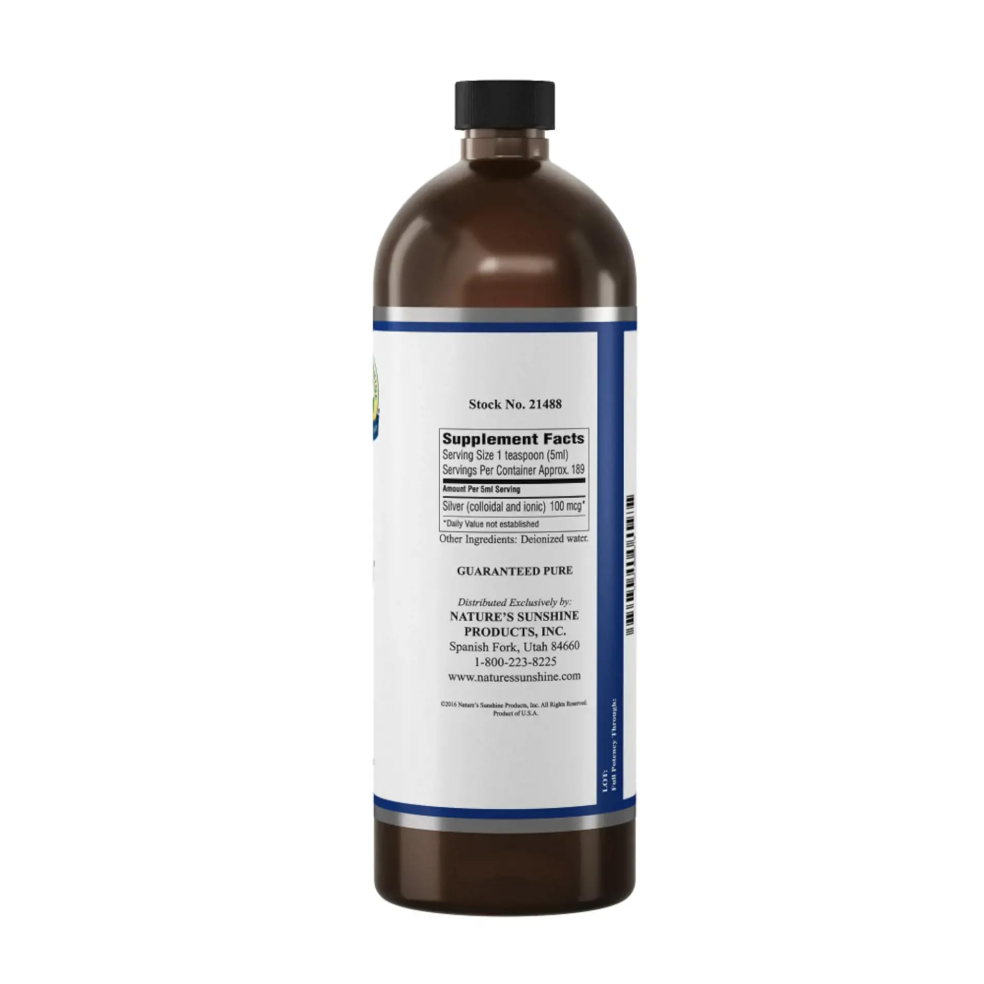 Technologie Aqua Sol: argent en suspension dans l'eau pure.