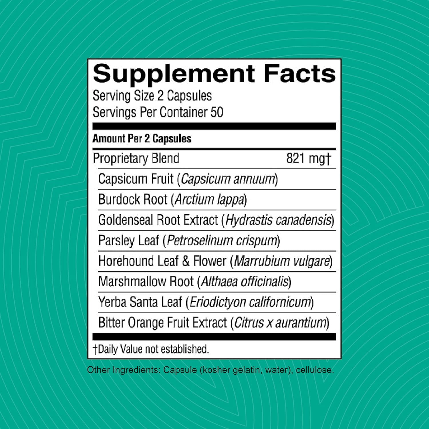 Composition naturelle Nature's Sunshine Sinus Support EF mise en avant sur le packaging.