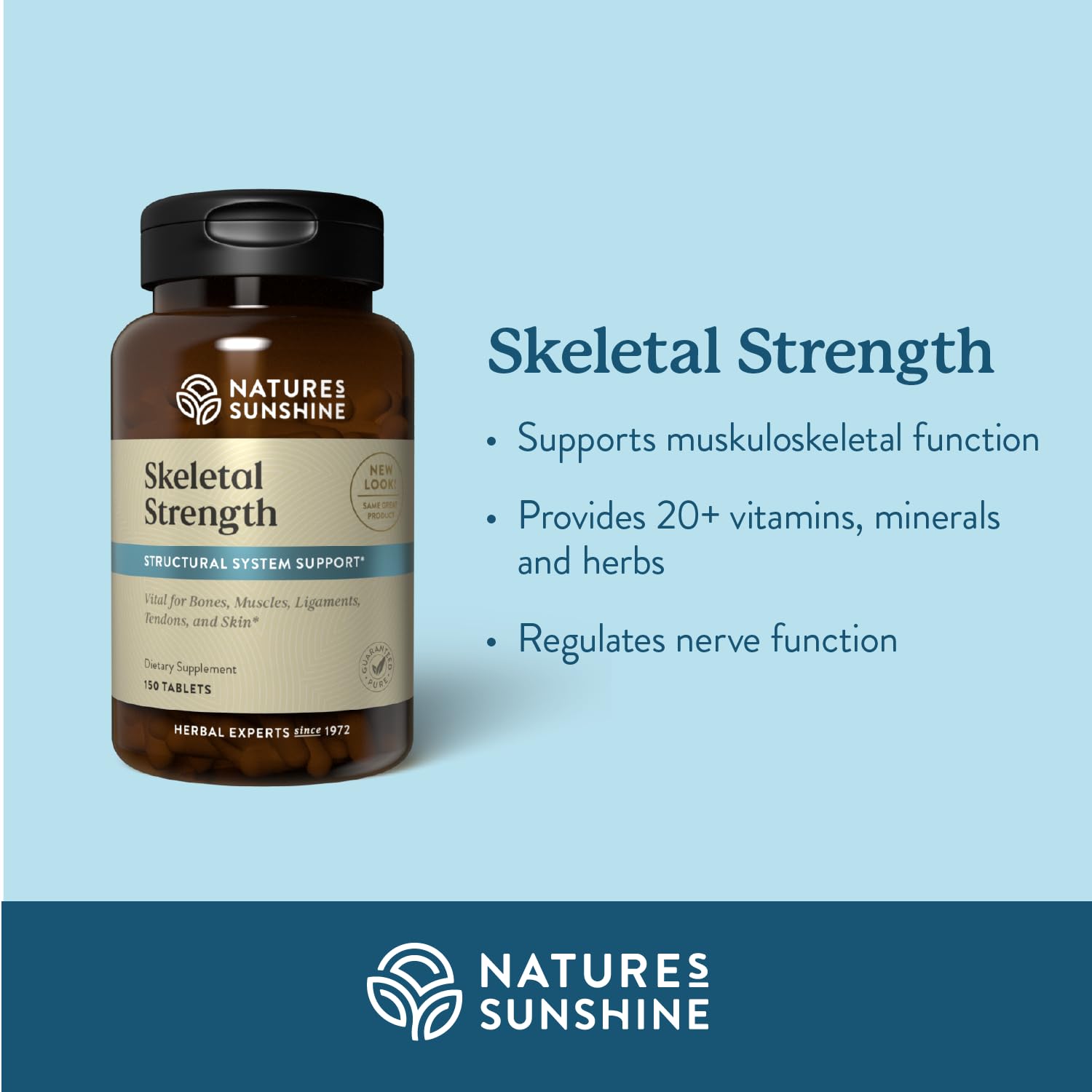 Nature's Sunshine Skeletal Strength capsules, facilité de prise au quotidien.