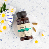 Étiquette Stress-J Nature's Sunshine lisible et claire, information produit
