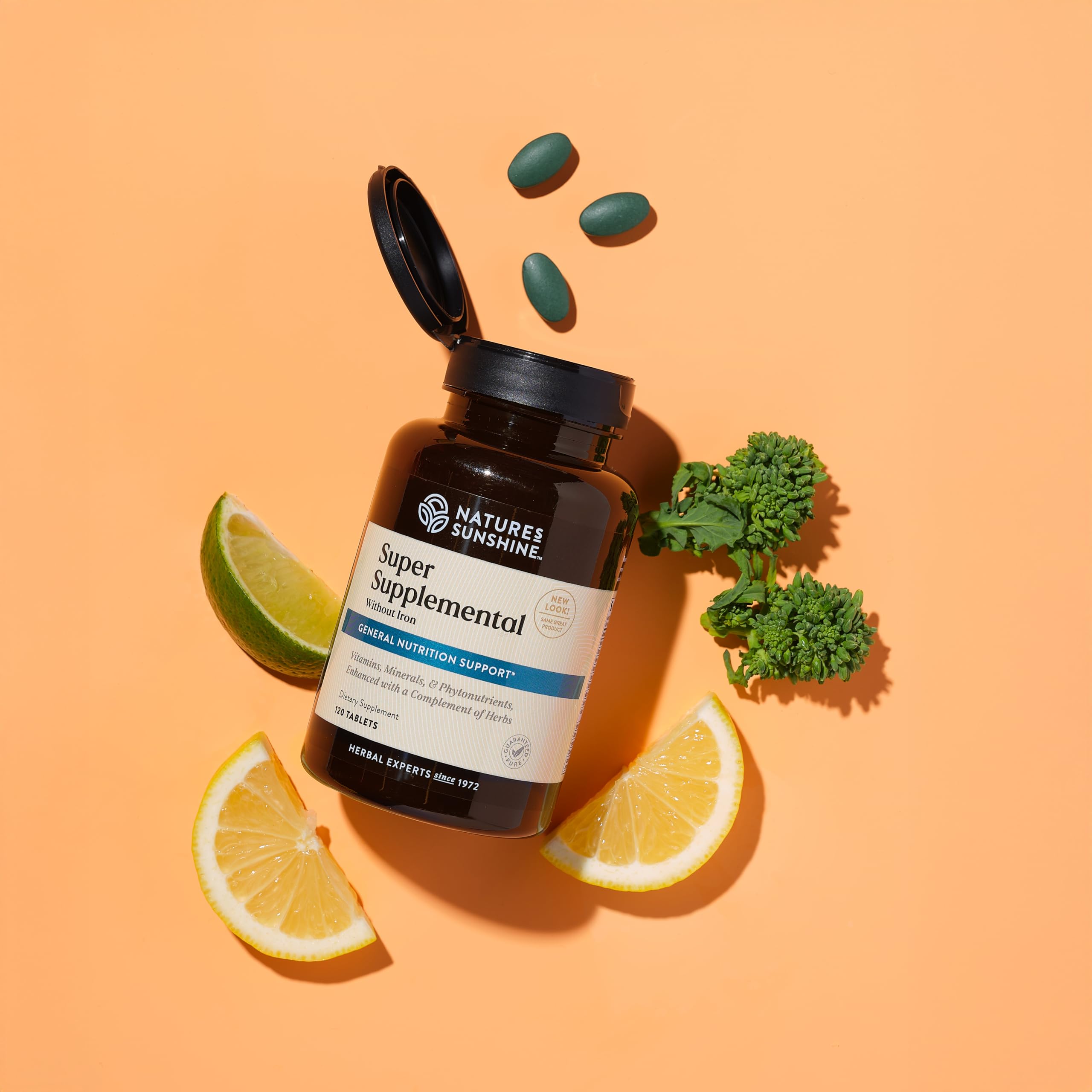 Nature's Sunshine Super Supplemental sans fer - antioxydants naturels: soutien potentiel du système immunitaire.