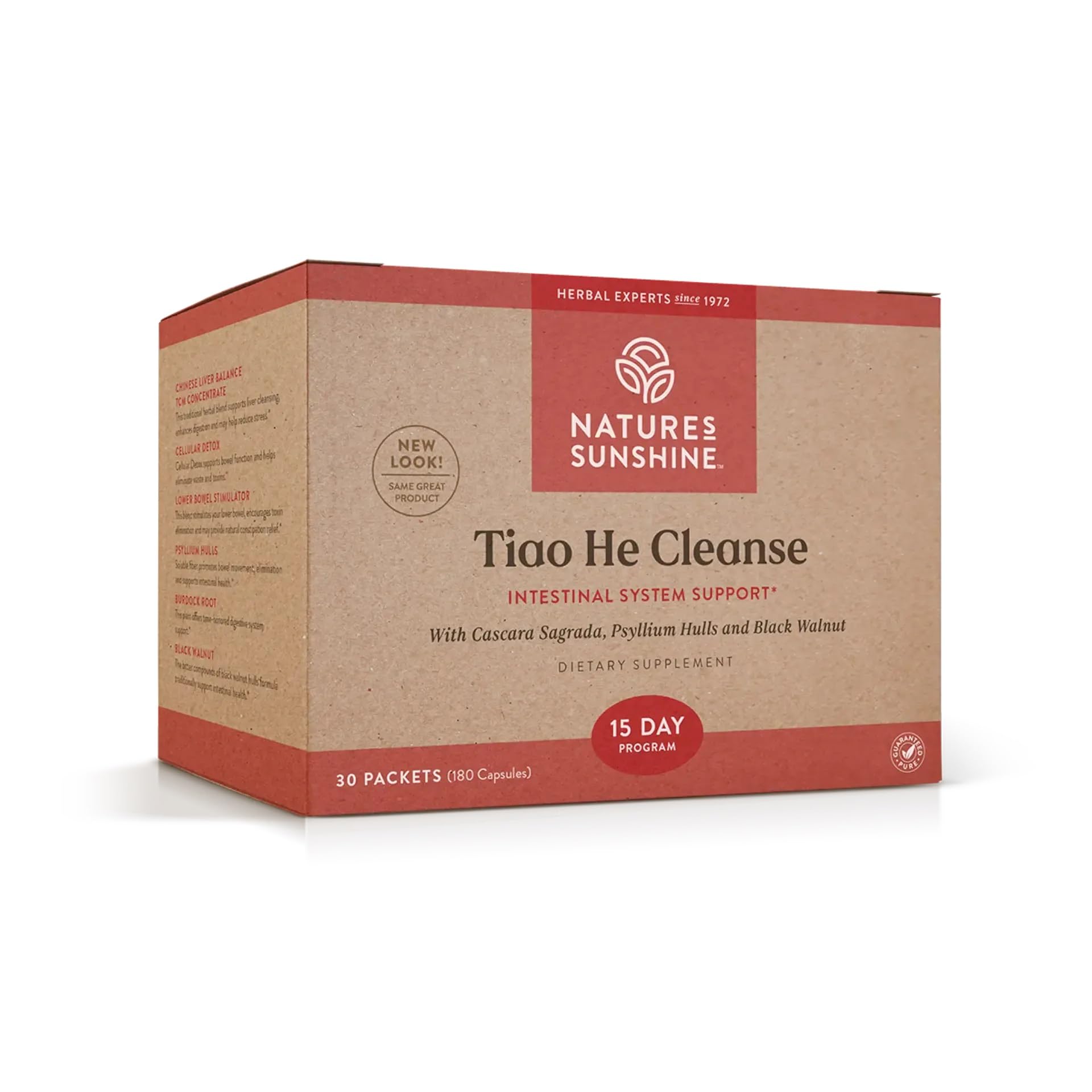 Nature's Sunshine Tiao He: bouteille de capsules prête à soutenir l’intestin et la digestion