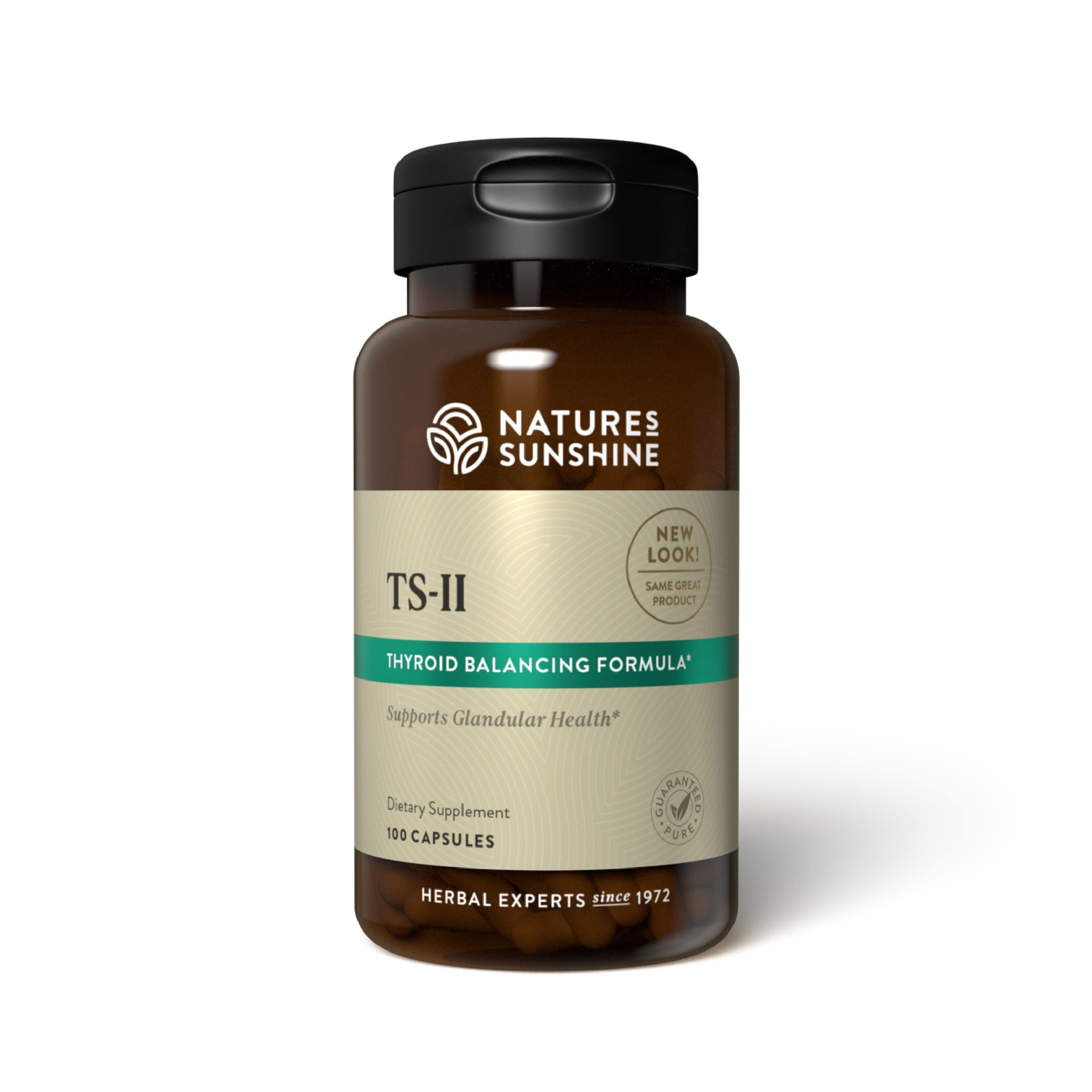 Nature's Sunshine TS II houblon bouteille capsules: soutien potentiel du système glandulaire