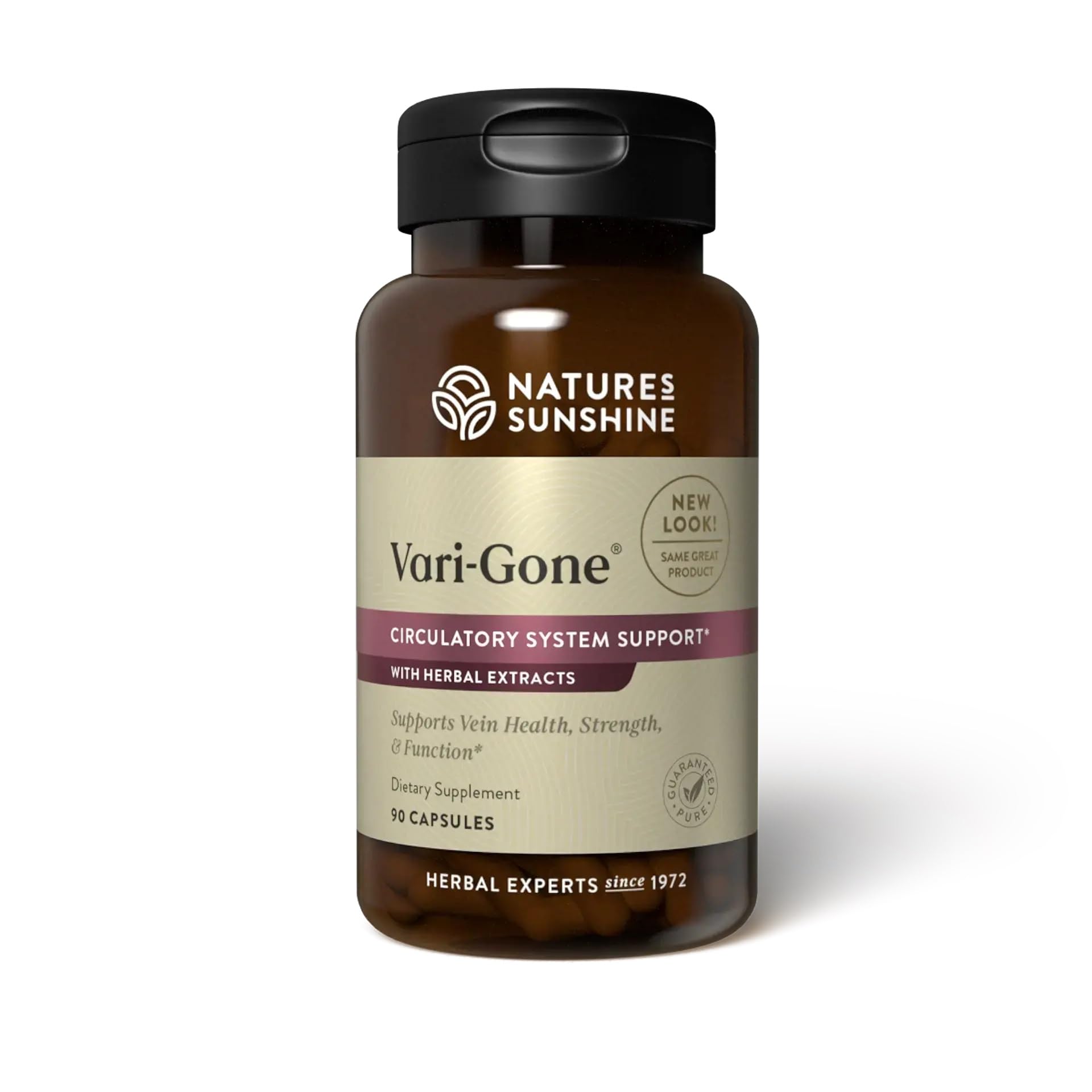 Nature's Sunshine Vari-Gone – bouteille, soutien potentiel à la circulation des jambes.