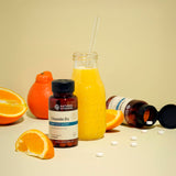 Tablettes Nature's Sunshine Vitamine D3 vues de près, dosage quotidien pratique.