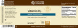 Utilisation quotidienne Nature's Sunshine Vitamine D3 pour le bien-être général.