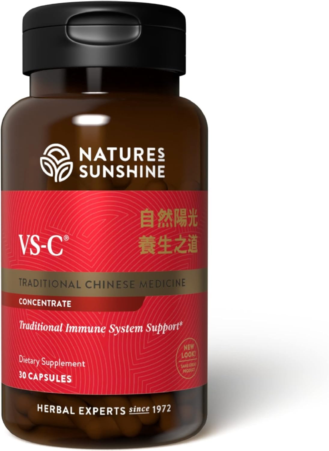 Nature's Sunshine VS-C Concentre en capsules, soutien immunitaire potentiel au quotidien.