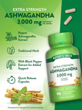 Nature's Truth Ashwagandha capsules sans OGM et ingrédients transparents.