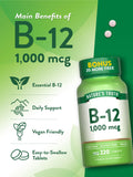 Tablettes Nature's Truth B12 visibles, dosage pratique.