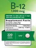 Nature's Truth B12 vegan, comprimés faciles à intégrer.