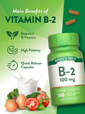 Nature's Truth B2 Vitamine - bouteille ouverte: accès rapide à la gélule