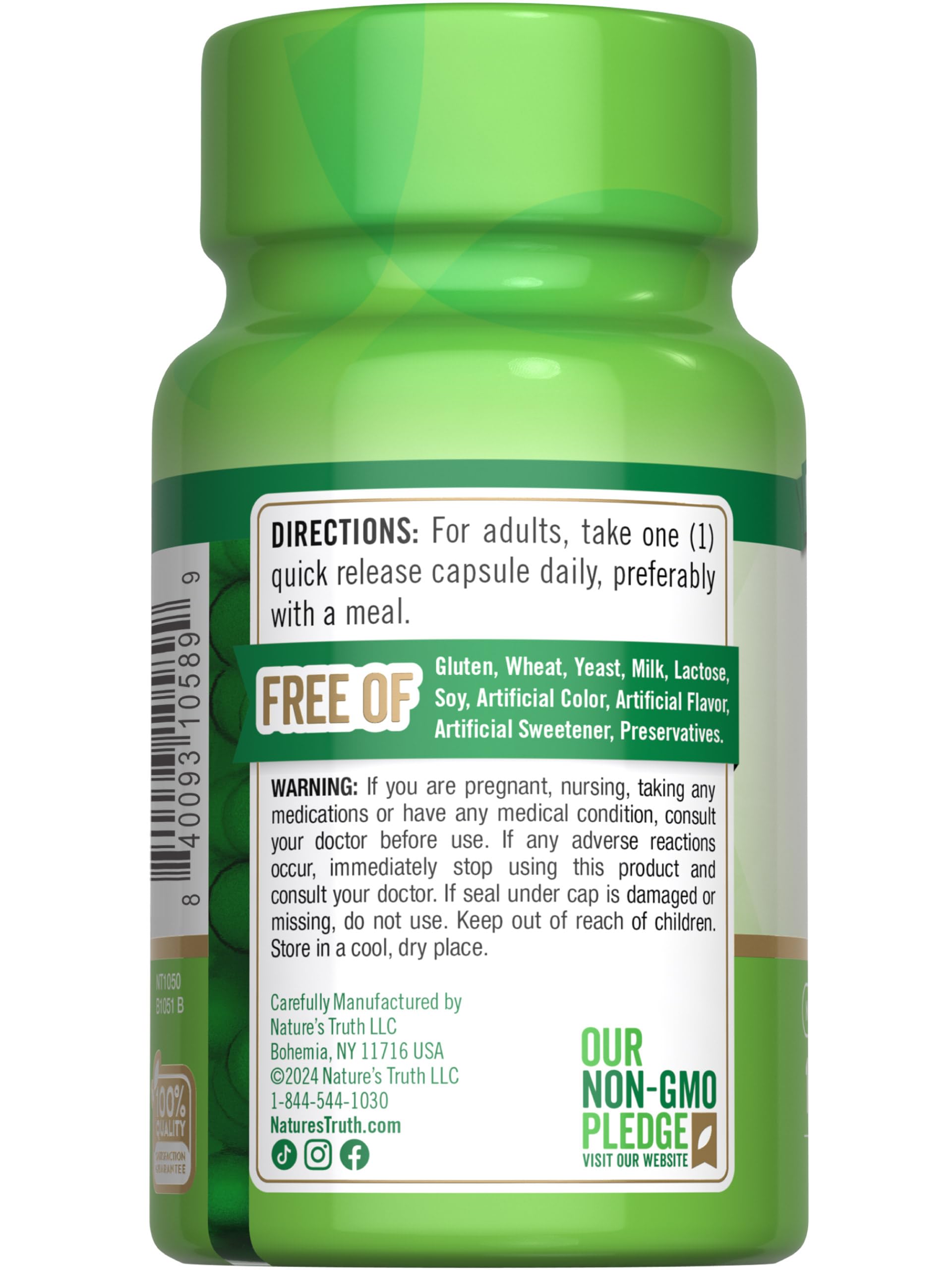 Nature's Truth B2 Vitamine - usage: complément quotidien simple et pratique