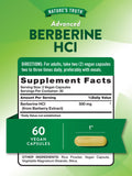 Capsules véganes Nature's Truth Berberine HCl faciles à avaler