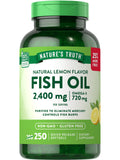 Nature's Truth - Bouteille huile poisson 2400 mg, gélules faciles à avaler
