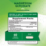 Bouteille Nature's Truth – magnésium glycinate Ashwagandha, formule sans OGM